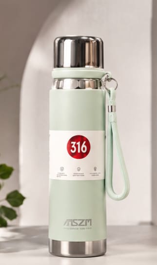 Premium SZM 750ml Stainless Steel Water Bottle Leakproof | Random Color