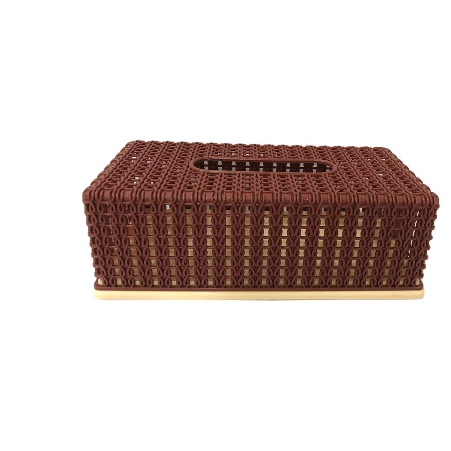 Rectangular Tissue Box Cover �Collapsible PP Tissue Roll Holder with Easy Top Access