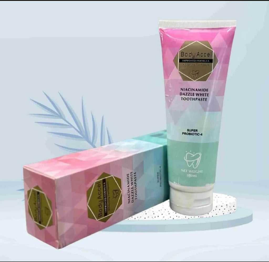 Body Accel Whitening Toothpaste �Advanced Teeth Whitening & Fresh Breath Formula (100ml)