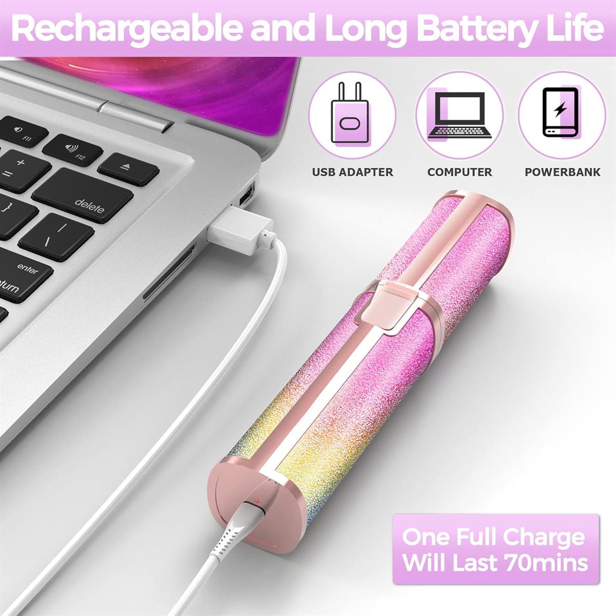 2-in-1 Electric Eyebrow Trimmer and Facial Hair Shaver for Women �Rechargeable Precision Hair Remover