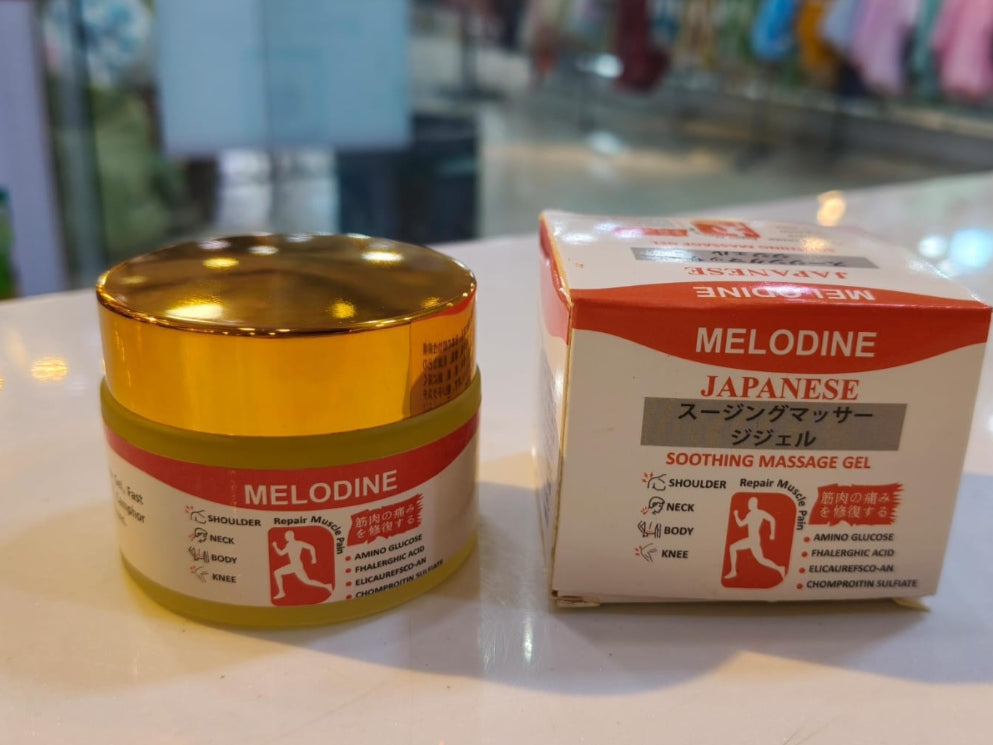 Melodine Japanese Soothing Massage Gel (50g) �For Neck, Shoulder, Knee & Muscle Pain Relief - Fast Acting