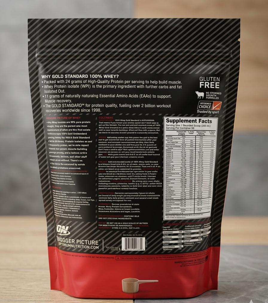 Optimum Nutrition Gold Standard 100% Whey Protein Powder 2LB �Premium Whey Blend for Muscle Recovery & Lean Muscle Support