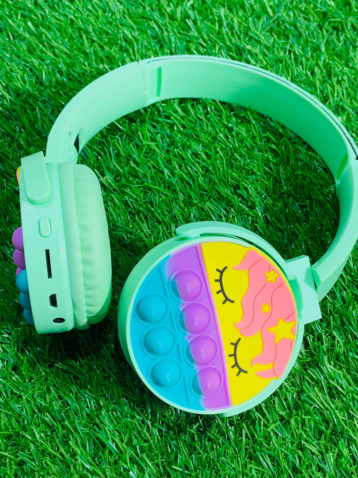 Cute Pop It Wireless Bluetooth Headphones Foldable – photo 2