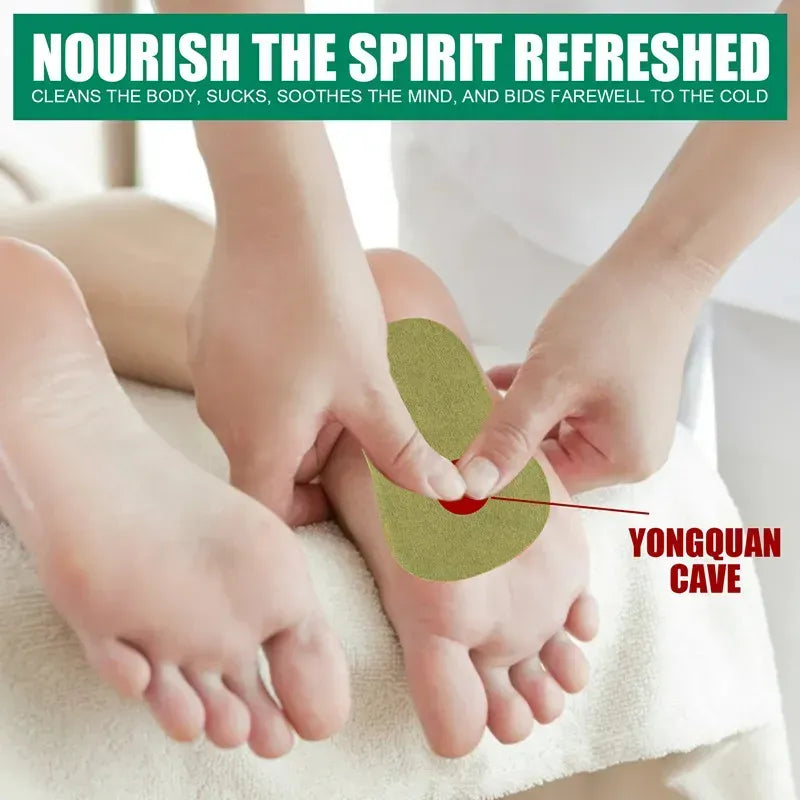 Wormwood Foot Detox Patches �Natural Body Cleansing Pads for Stress Relief, Fatigue Recovery & Better Sleep
