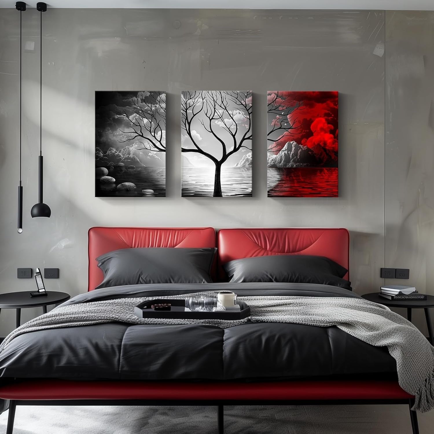 Set of 3 Premium Wall Art Photo Tiles �Modern Home Decor Sets 8x11