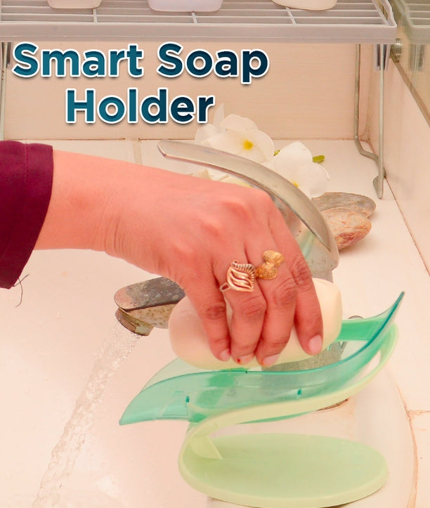 Smart Soap Holder For Bathroom | Wall Mounted Soap Bar, Kitchen, Bathroom �Random Color(1 Pc)