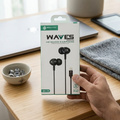 Waves Earbuds with Iphone �Bluetooth , ANC Noise Reduction, Deep Bass & Touch Control