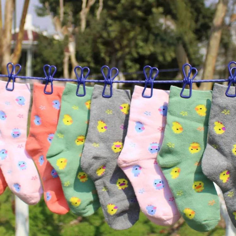 Portable Clothesline Clip - Elastic, Windproof Eco-Friendly Cloth Hanging Rope for Travel Home Use | After stretching it become