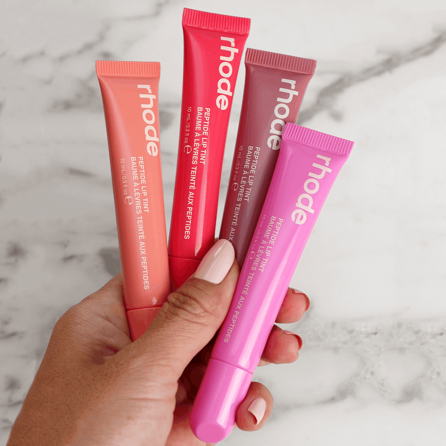 Rhode Peptide Lip Tint �Hydrating Glossy Lip Balm Pack of 6 (Random Color)