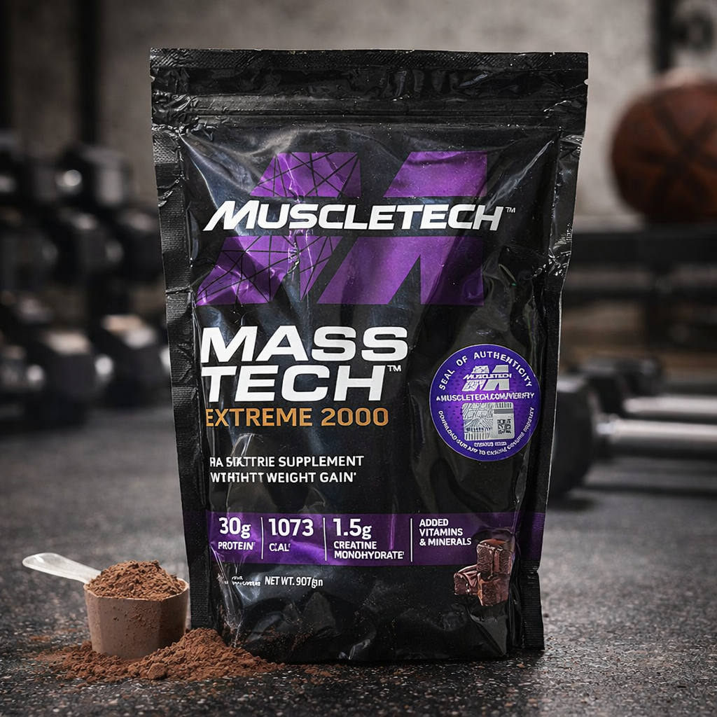 Muscletech Mass Tech Extreme 2000 Dietary Supplement Heavy Weight Gainer �907gm