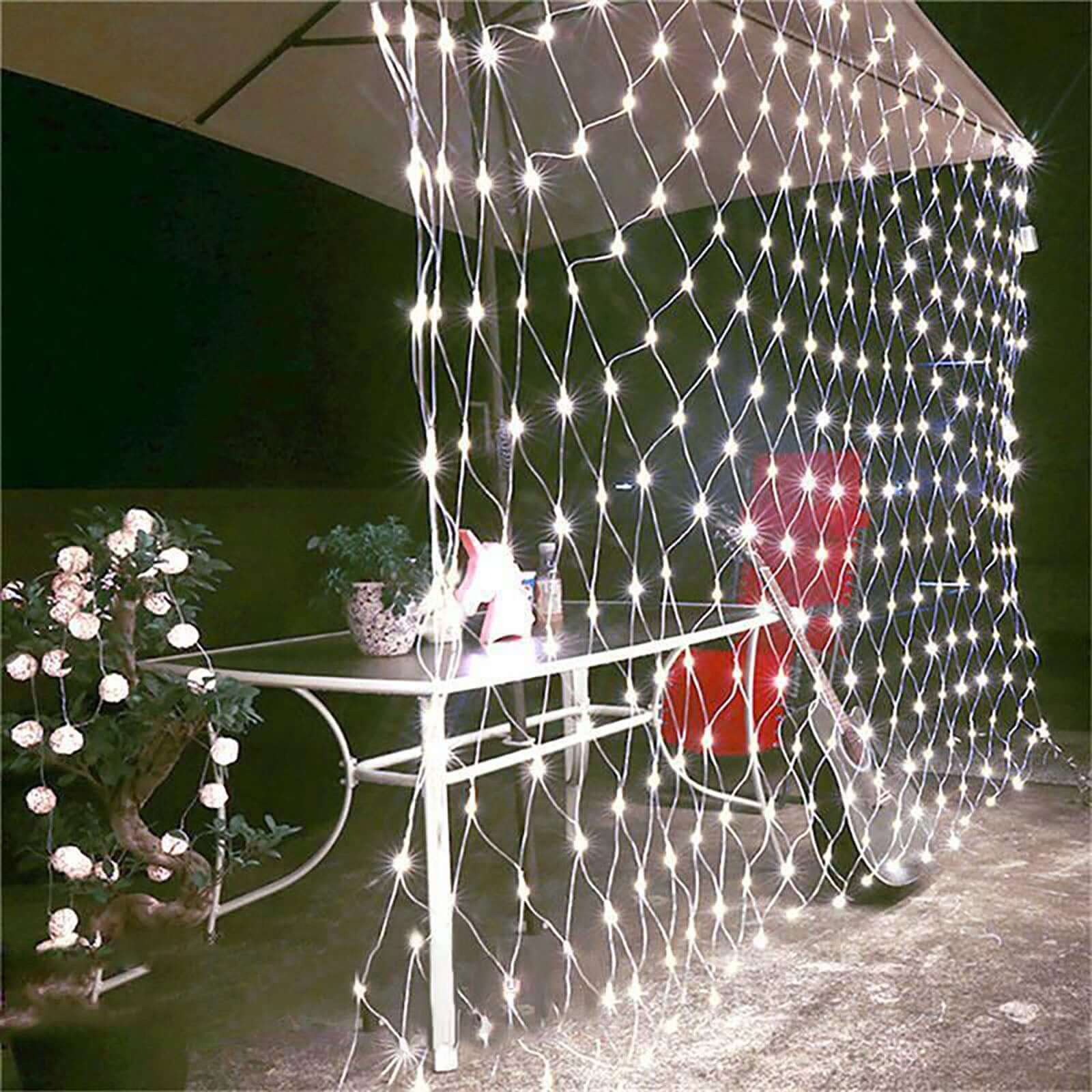 1 PC Wedding LED Net Mesh String Lights- Fairy String Lights With 88 Lights for Wedding Party D?or Outdoor &amp; Indoor Activities - White