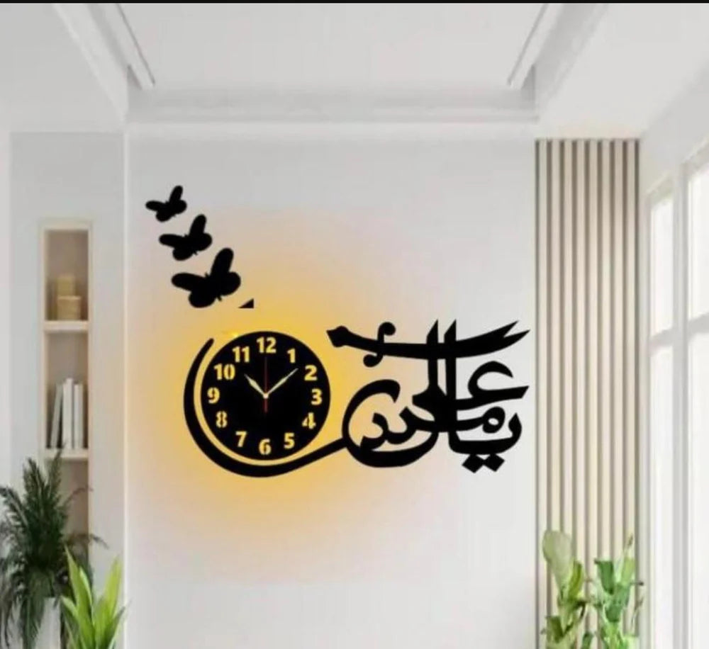 Ya Ali Madad 3d Wall Clock – photo 1