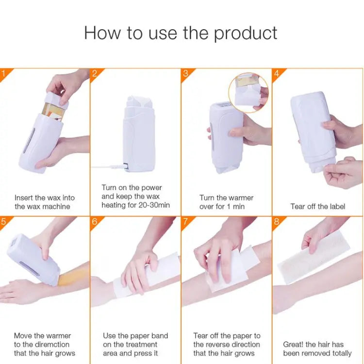Depilatory Heater Waxing Hot Cartridge Hair Removal Roller Portable Epilator ( without box)