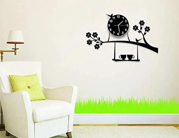 3d wall clock Birds on Tree – photo 1
