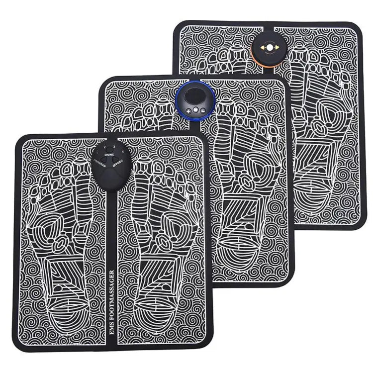 pack Of 2 Ems Butterfly Portable Neck Massager Rechargeable, And  Ms Foot Massager Pad Improve Blood Circulation