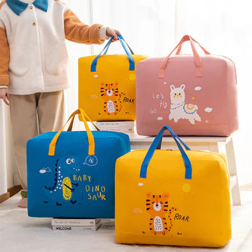 Baby Dinosaur Cloth Organizer and Storage Handbag Portable | Portable Storage Bag | ( Random Color &amp; Mix Design )