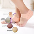 Silicone Anti-Crack Half Heel Socks Set – photo 1
