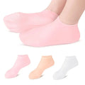 01 Pair - Silicone Foot Care Socks Anti Cracking Moisturizing Gel Socks Cracked Dead Skin Remove Protector -?Silicone Socks And Gloves For Moisturizing Hands And Feet - 01 Pair Socks