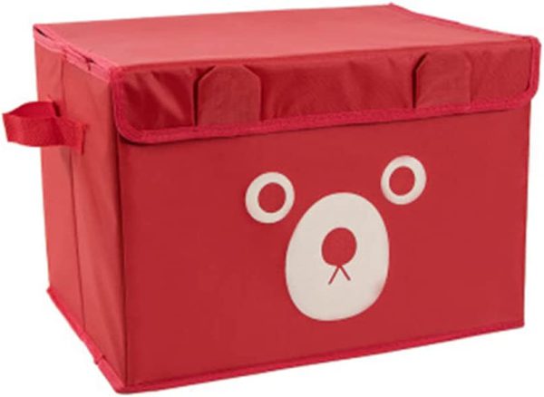 Panda Box - Storage Box - Cartoon Storage Box - Multipurpose Foldable Cube Storage Bin for Kids | Adorable Panda / Animal Design | Toys, Clothes &amp; Books Organizer (Random Color)