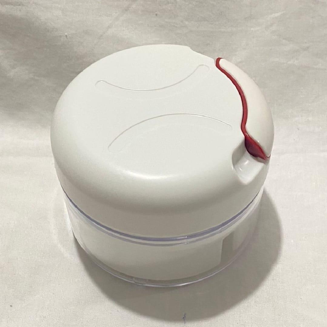 Mini Food Chopper White PP Plastic No Electricity