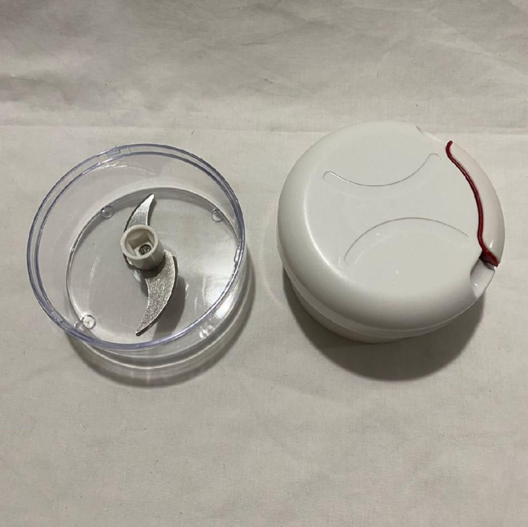 Mini Food Chopper White PP Plastic No Electricity