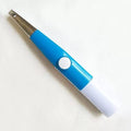 Compact Gas Lighter Blue White Stainless Steel