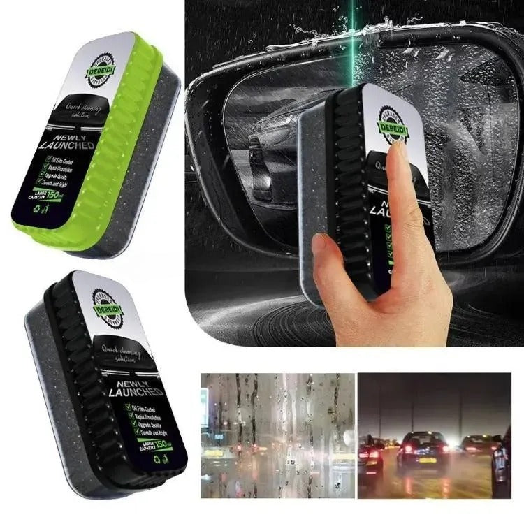 Oil Film Brush Glass Cleaning Board �Car Windshield Oil Film & Stain Remover, Quick Cleaning Solution, 150ml