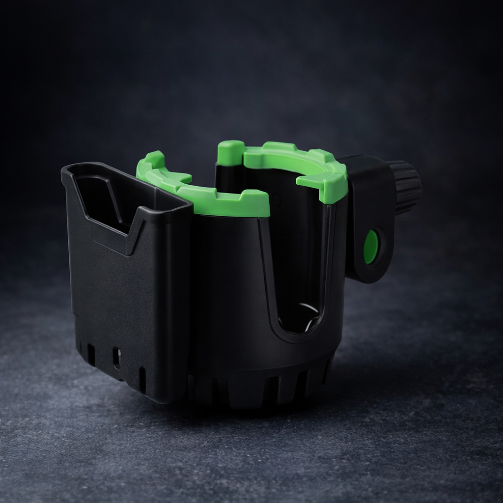 Universal 2-in-1 Motorcycle Cup Holder & Mobile Phone Bracket (HT-506) �Anti-Shake Adjustable Bike Handlebar Mount