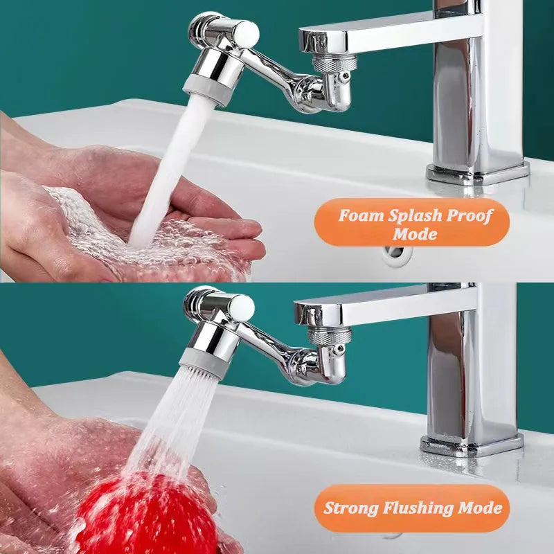 1080?Rotatable Faucet Aerator Bathroom Washbasin Tap Splash Filter Kitchen Faucet Extend Faucet Water Saving Bubbler Nozzle
