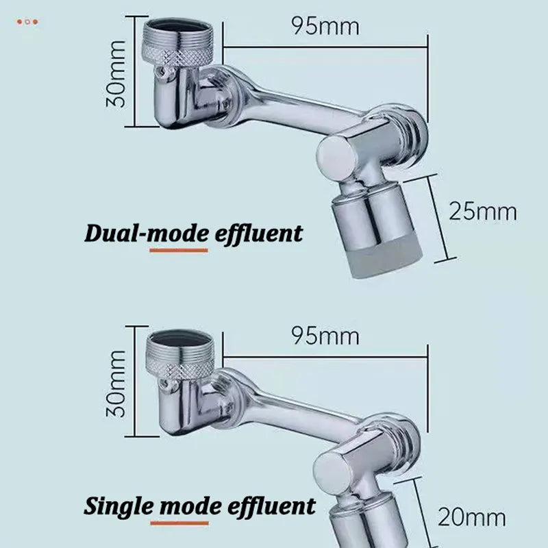 1080?Rotatable Faucet Aerator Bathroom Washbasin Tap Splash Filter Kitchen Faucet Extend Faucet Water Saving Bubbler Nozzle