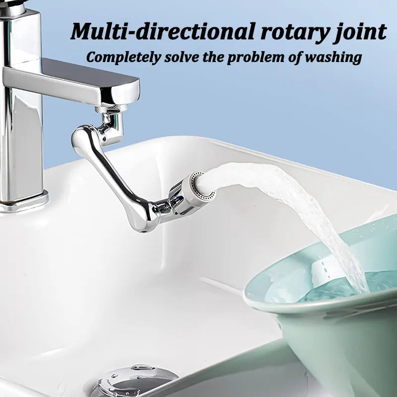 1080?Rotatable Faucet Aerator Bathroom Washbasin Tap Splash Filter Kitchen Faucet Extend Faucet Water Saving Bubbler Nozzle