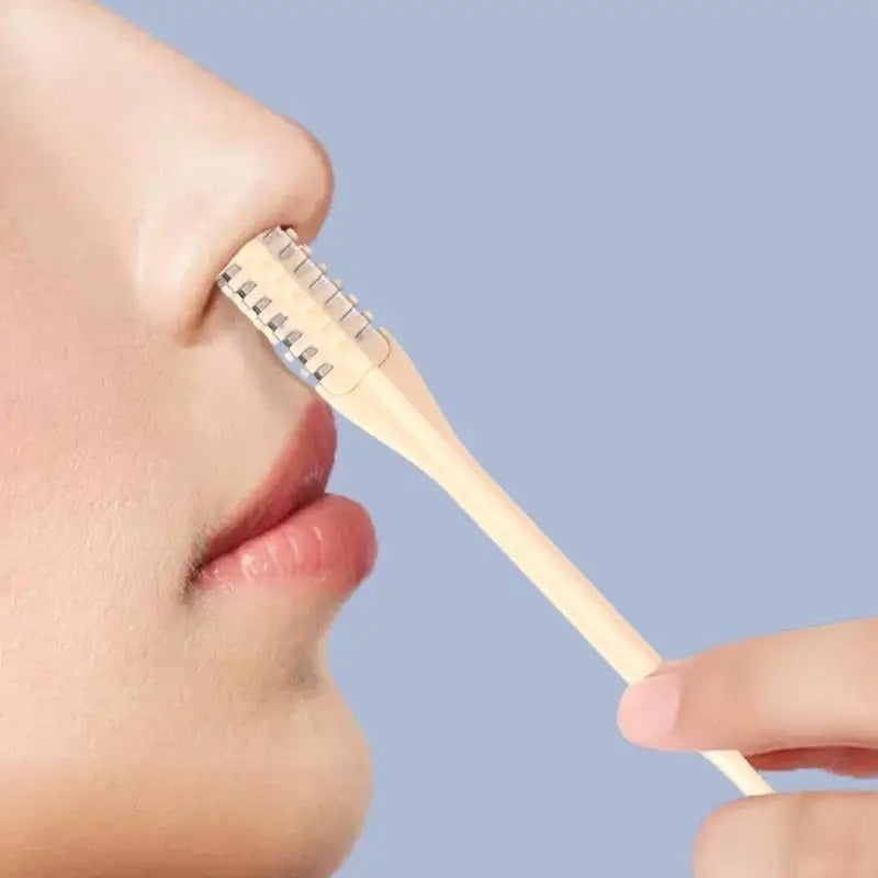 Pack of 1 Double-Sided Manual Nose Hair Trimmers �Safe &amp; Painless Grooming Tool for Men &amp; Women