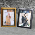 Golden Black Photo Frame Set for Home Decor