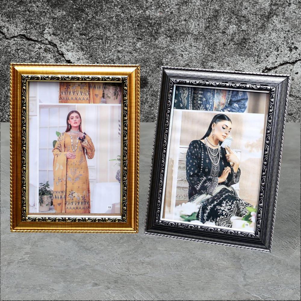 Golden Black Photo Frame Set for Home Decor