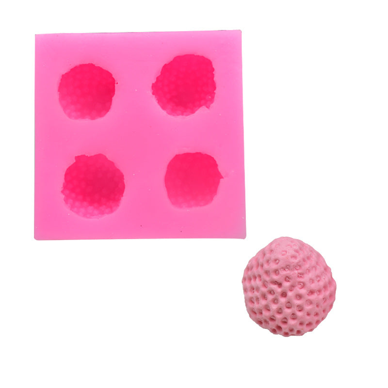 Pink 3D Strawberry Silicone Candles Mold for Home & Party Use