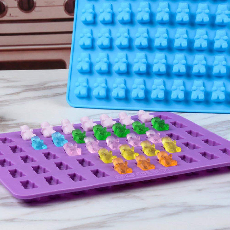 Bear Shape Silicone Mould Set for Gummy Candles & Ice Cubes
