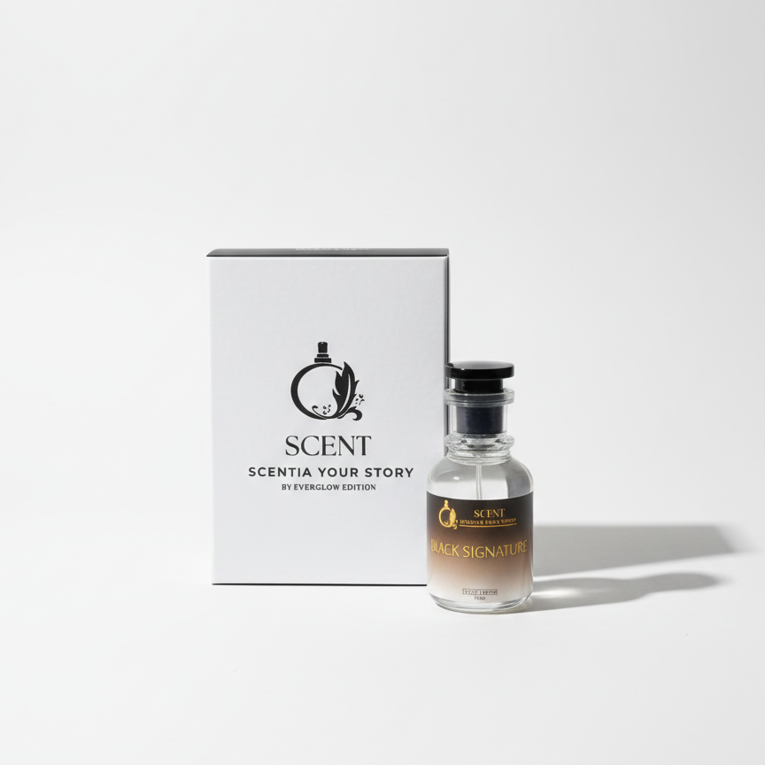 Scentia Your Story Black Signature Perfume �Everglow Edition Long-Lasting Luxury Fragrance ~ 50 ML