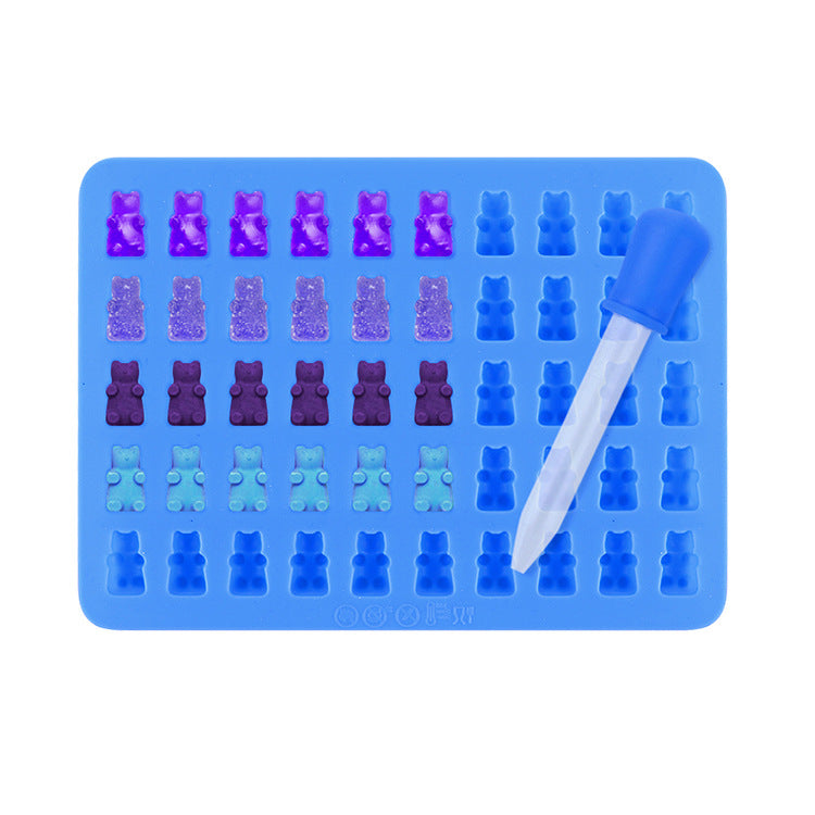Bear Shape Silicone Mould Set for Gummy Candles & Ice Cubes