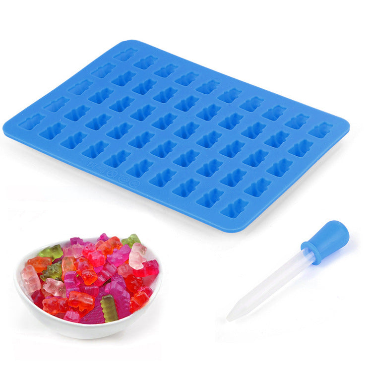 Bear Shape Silicone Mould Set for Gummy Candles & Ice Cubes