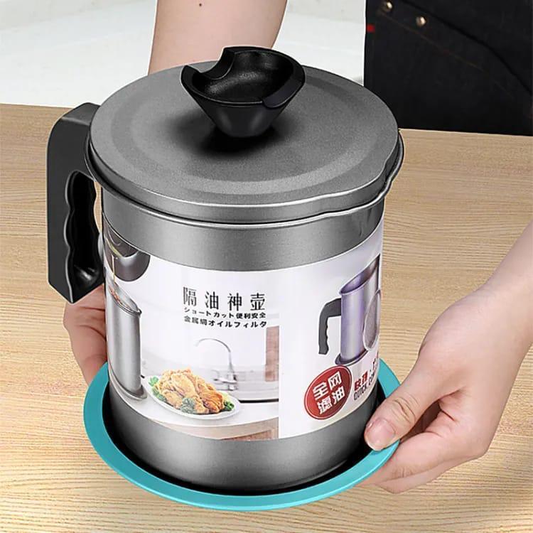 Stainless Steel Oil Filter Pot with Dust Lid