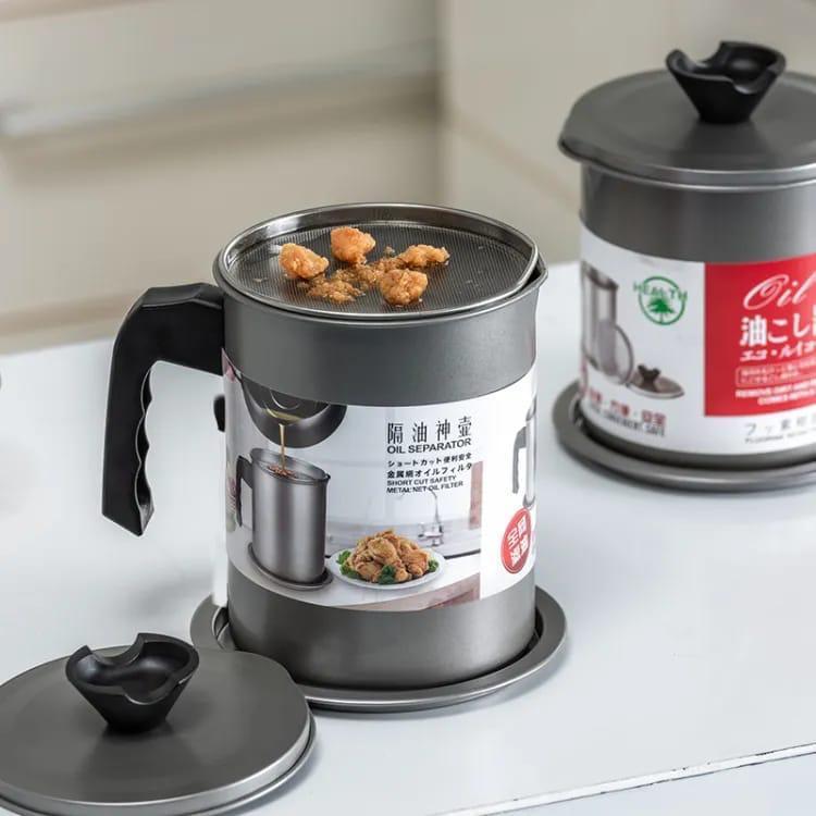 Stainless Steel Oil Filter Pot with Dust Lid