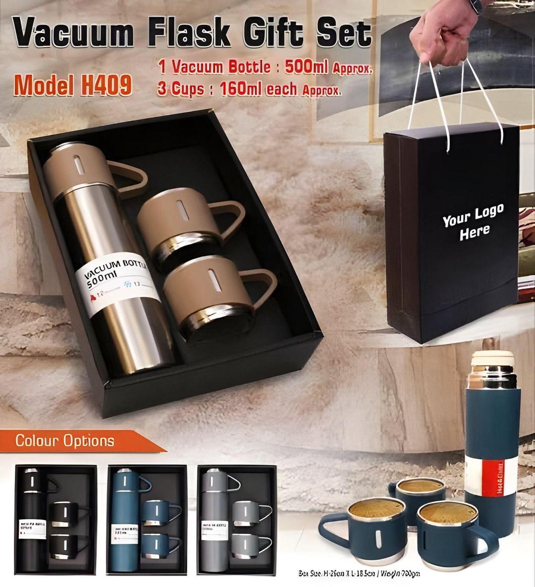 Premium Stainless Steel Vacuum Flask Set 6 Colors
