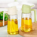 Transparent Oil Bottle with Handle & Cap for Kitchen Use