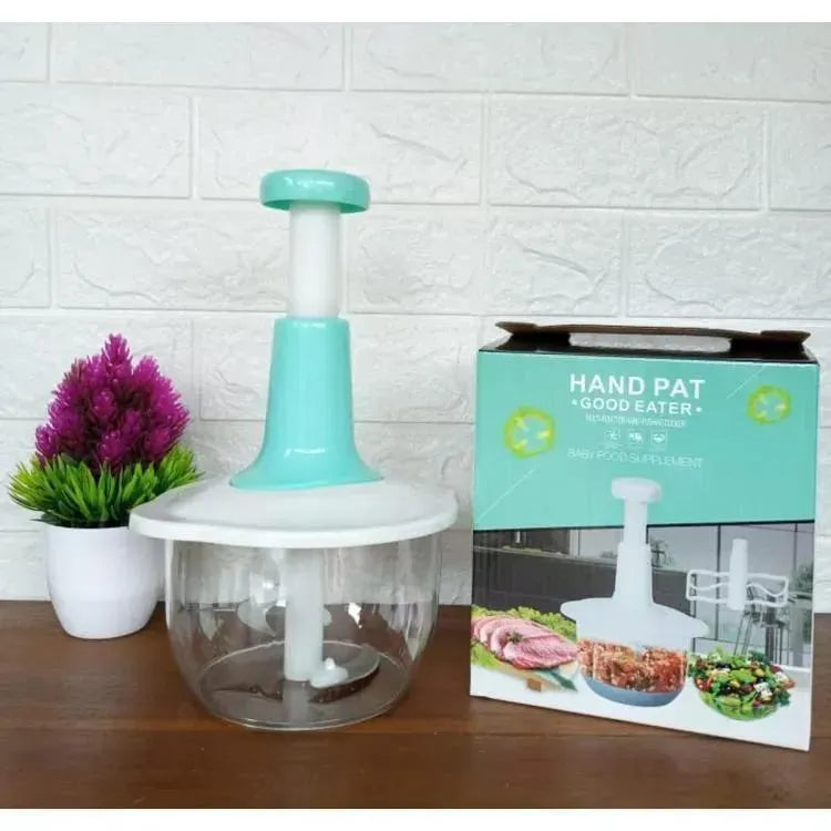 Manual Push Chopper ABS Plastic Multicolor Kitchen Tool
