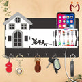 Wooden Mobile Holder with Sparrow Design for Home Entryway