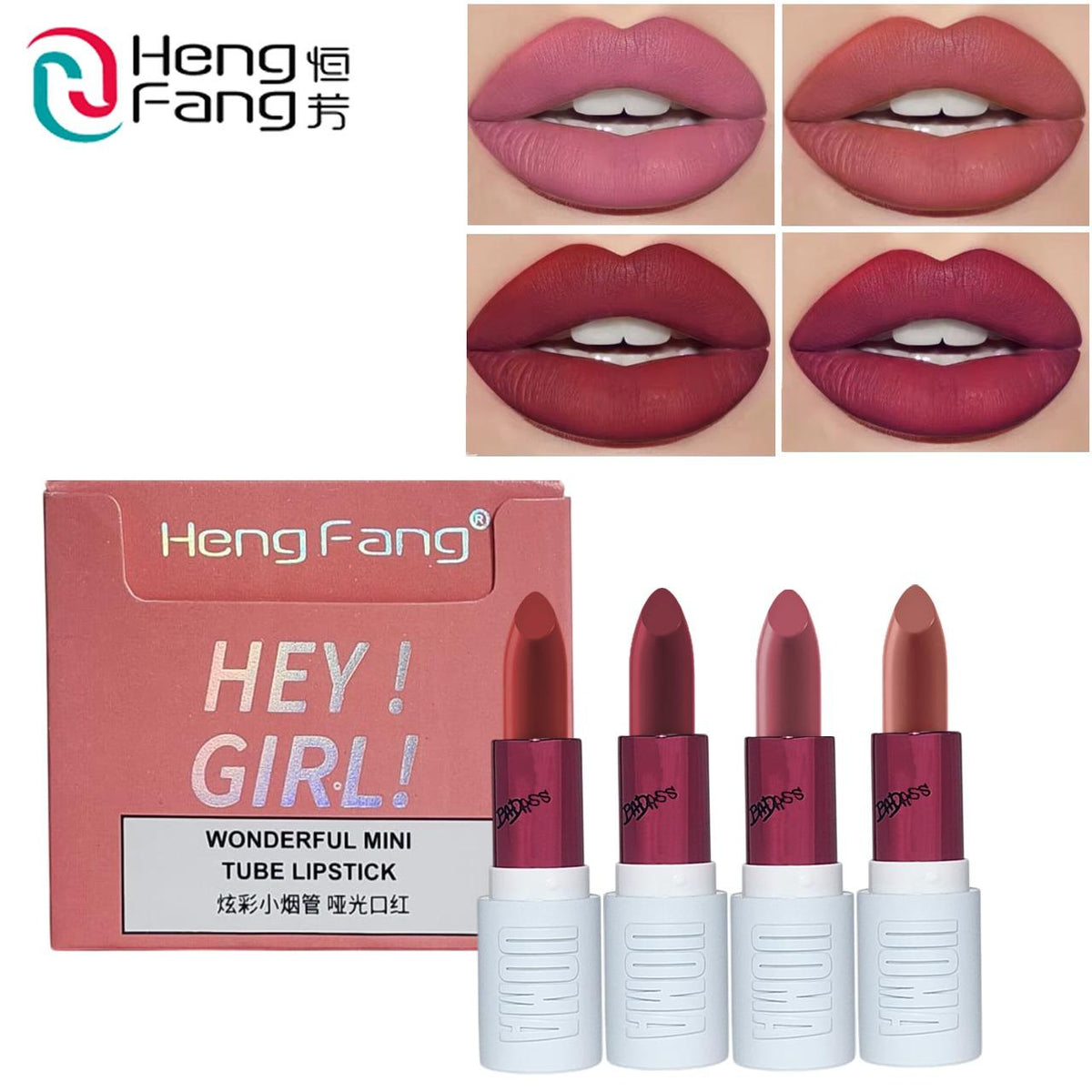 Hey Girl 4 Pcs Lipstick Set Creamy – photo 3