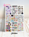 BTS Sticker Sheet Uncut 11x8Inches