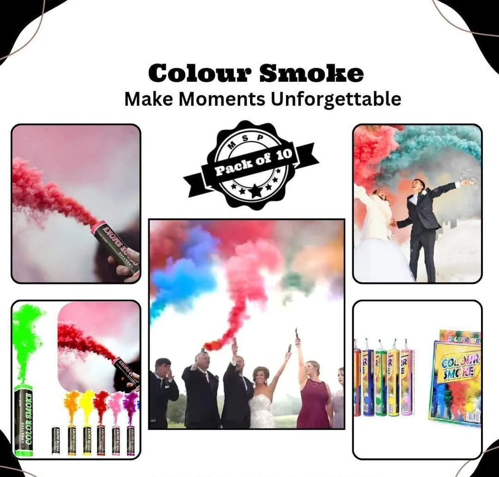 Multicolor Ceramic Smoke Bombs for Parties & Events