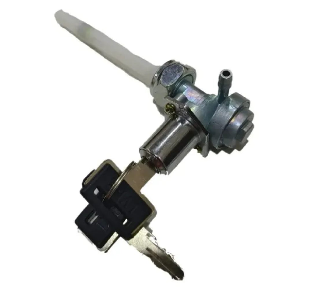 Crown Motorcycle Fuel Cock with Key Lock for Honda CD70 & CG125 �Fuel Tap Valve with Reserve Function