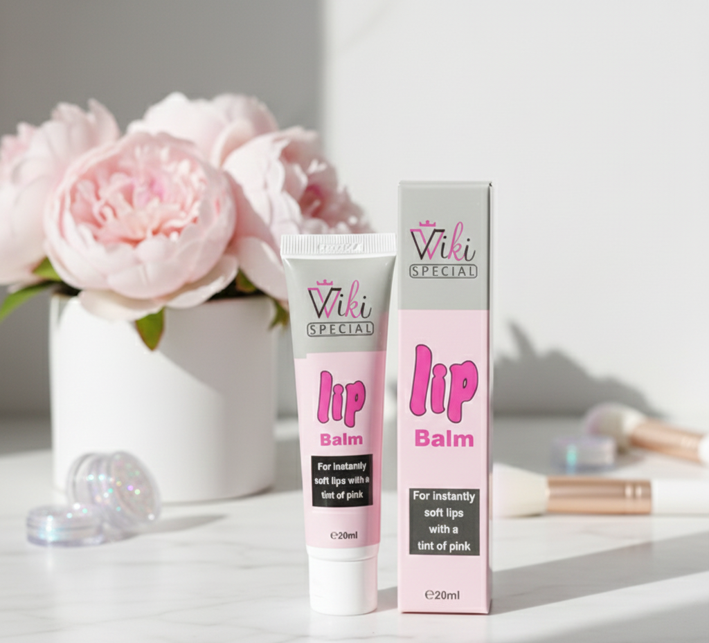 Wiki Special Natural Pink Lip Balm | Hydrating, Nourishing & Long-Lasting Lip Care with Soft Pink Tint for 24-Hour Moisture